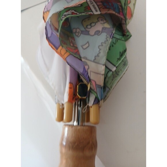 Ppi Peanuts Comic Strip Character Umbrella/ New/33in Wood Handle RARE - Picture 10 of 16